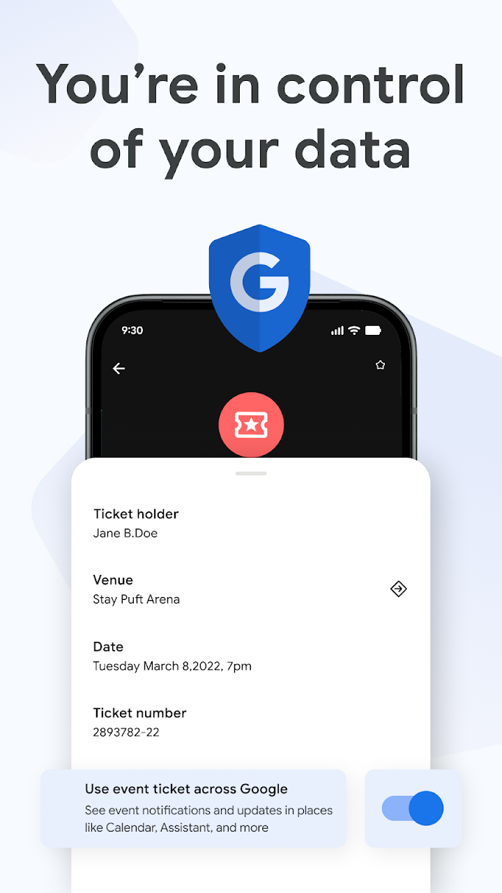 Google Wallet screenshot